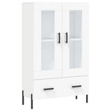 Vidaxl hoge kast 69,5x31x115 cm bewerkt hout wit