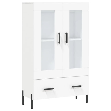 Vidaxl hoge kast 69,5x31x115 cm bewerkt hout wit