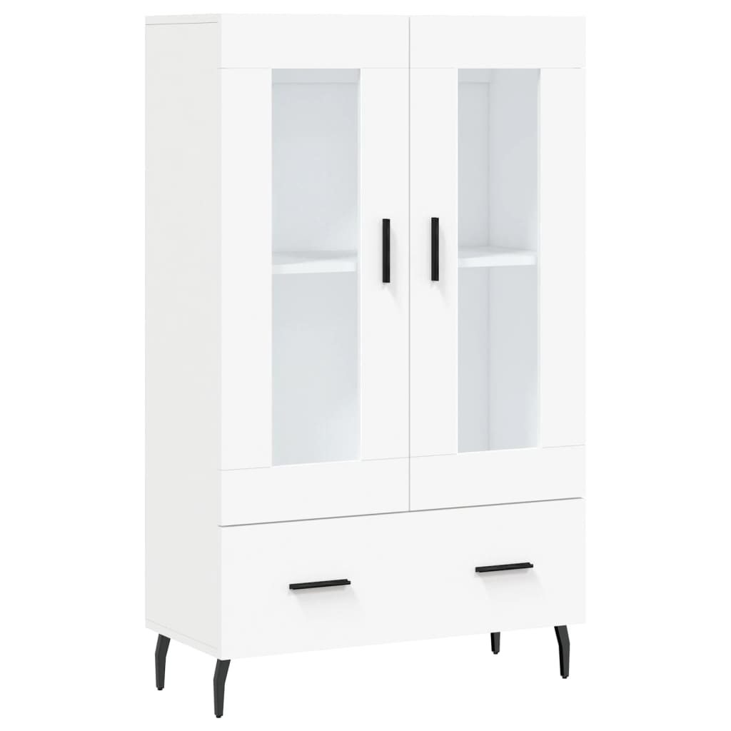 Vidaxl hoge kast 69,5x31x115 cm bewerkt hout wit