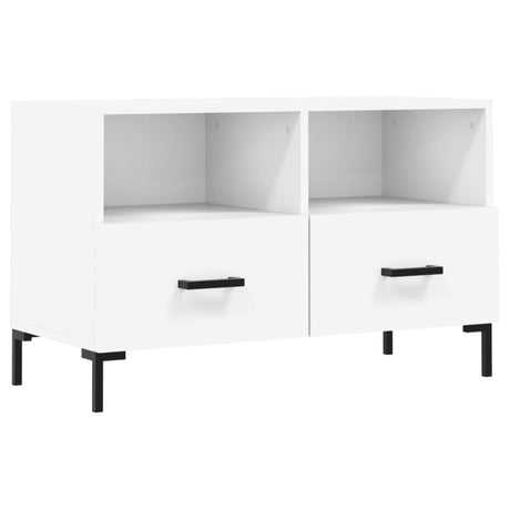 Vidaxl tv-meubel 80x36x50 cm bewerkt hout wit