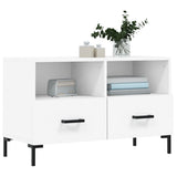 Vidaxl tv-meubel 80x36x50 cm bewerkt hout wit