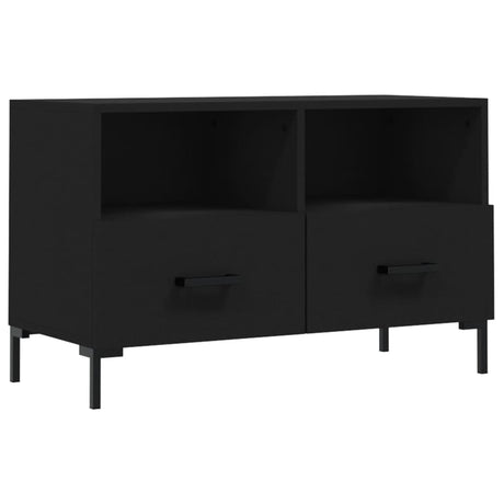 Vidaxl tv-meubel 80x36x50 cm bewerkt hout zwart