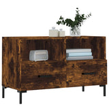 Vidaxl tv-meubel 80x36x50 cm bewerkt hout gerookt eikenkleurig