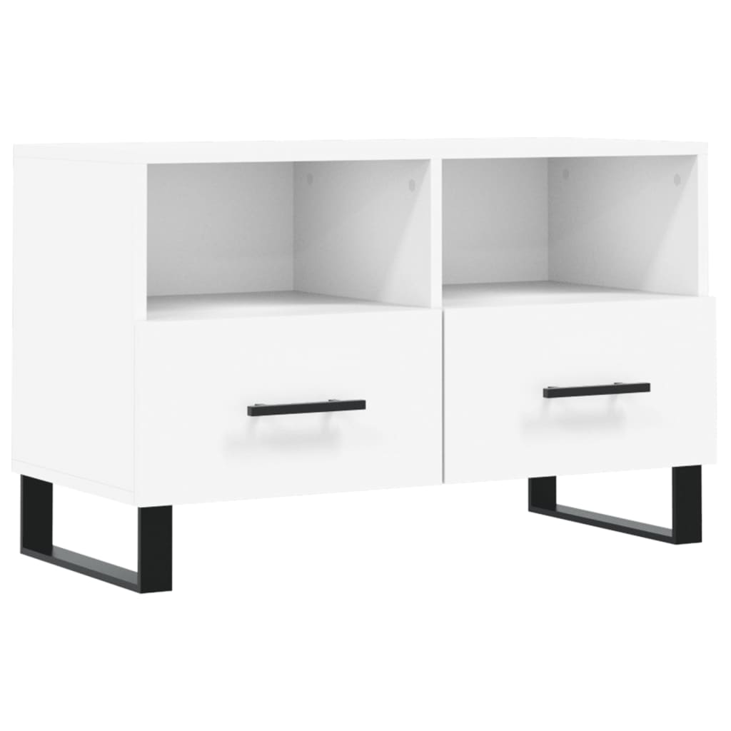Vidaxl tv-meubel 80x36x50 cm bewerkt hout wit