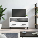 Vidaxl tv-meubel 80x36x50 cm bewerkt hout wit