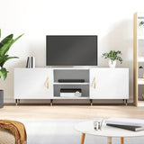 Vidaxl tv-meubel 150x30x50 cm bewerkt hout wit