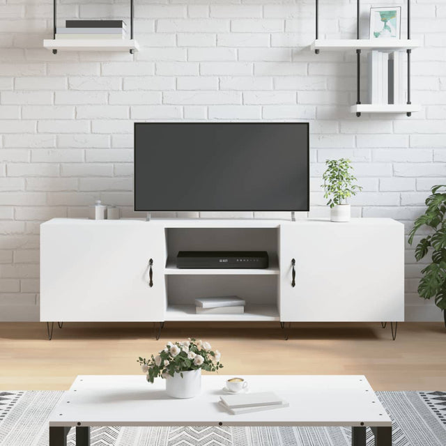 Vidaxl tv-meubel 150x30x50 cm bewerkt hout wit