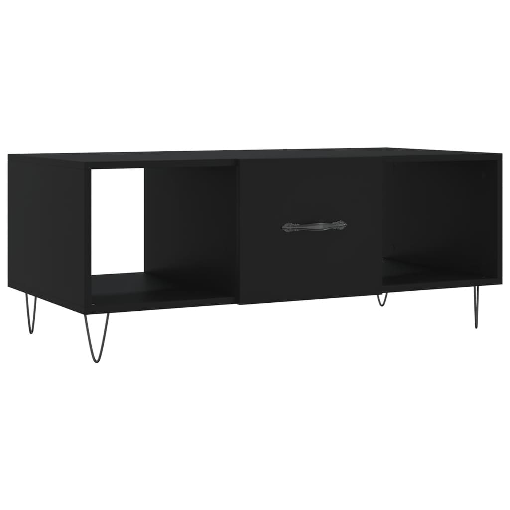 Vidaxl salontafel 102x50x40 cm bewerkt hout zwart