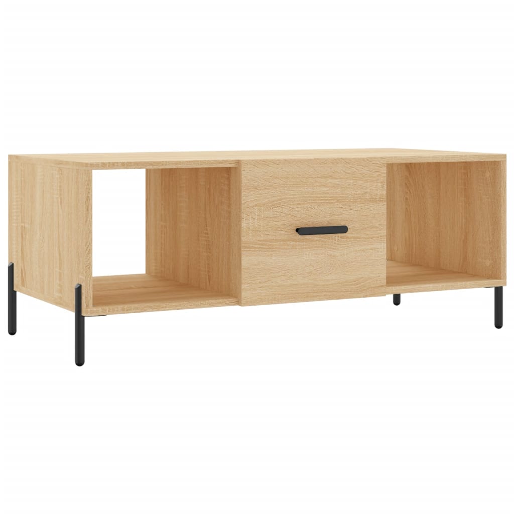 Vidaxl salontafel 102x50x40 cm bewerkt hout sonoma eikenkleurig