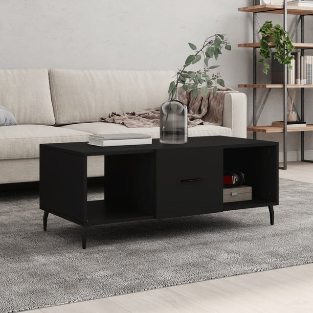Vidaxl salontafel 102x50x40 cm bewerkt hout zwart