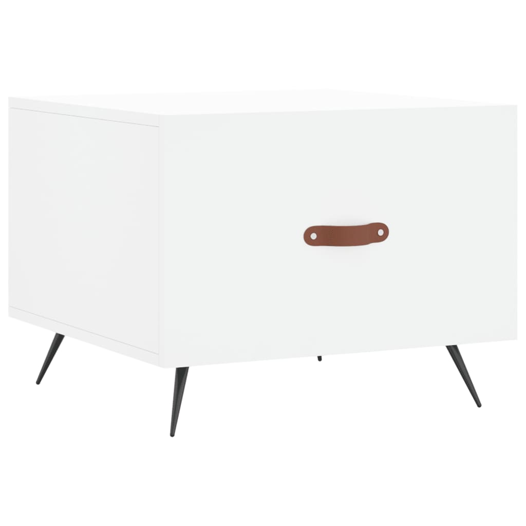 Vidaxl salontafel 50x50x40 cm bewerkt hout wit