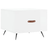 Vidaxl salontafel 50x50x40 cm bewerkt hout hoogglans wit