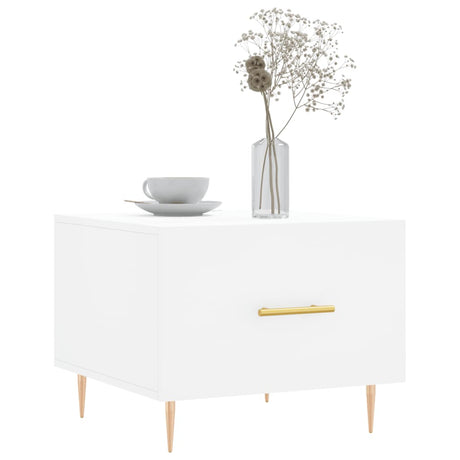 Vidaxl salontafel 50x50x40 cm bewerkt hout wit