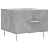 Vidaxl salontafel 50x50x40 cm bewerkt hout betongrijs