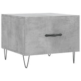 Vidaxl salontafel 50x50x40 cm bewerkt hout betongrijs
