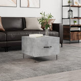 Vidaxl salontafel 50x50x40 cm bewerkt hout betongrijs