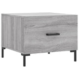 Vidaxl salontafel 50x50x40 cm bewerkt hout grijs sonoma eiken