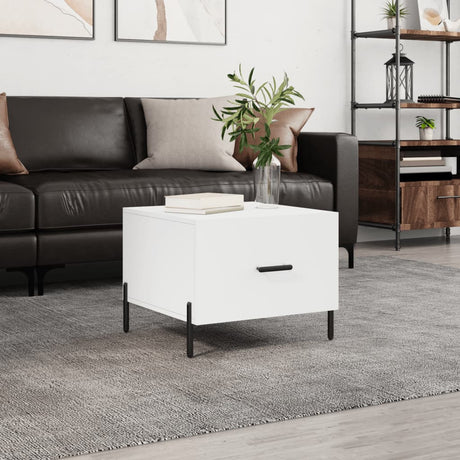 Vidaxl salontafel 50x50x40 cm bewerkt hout wit