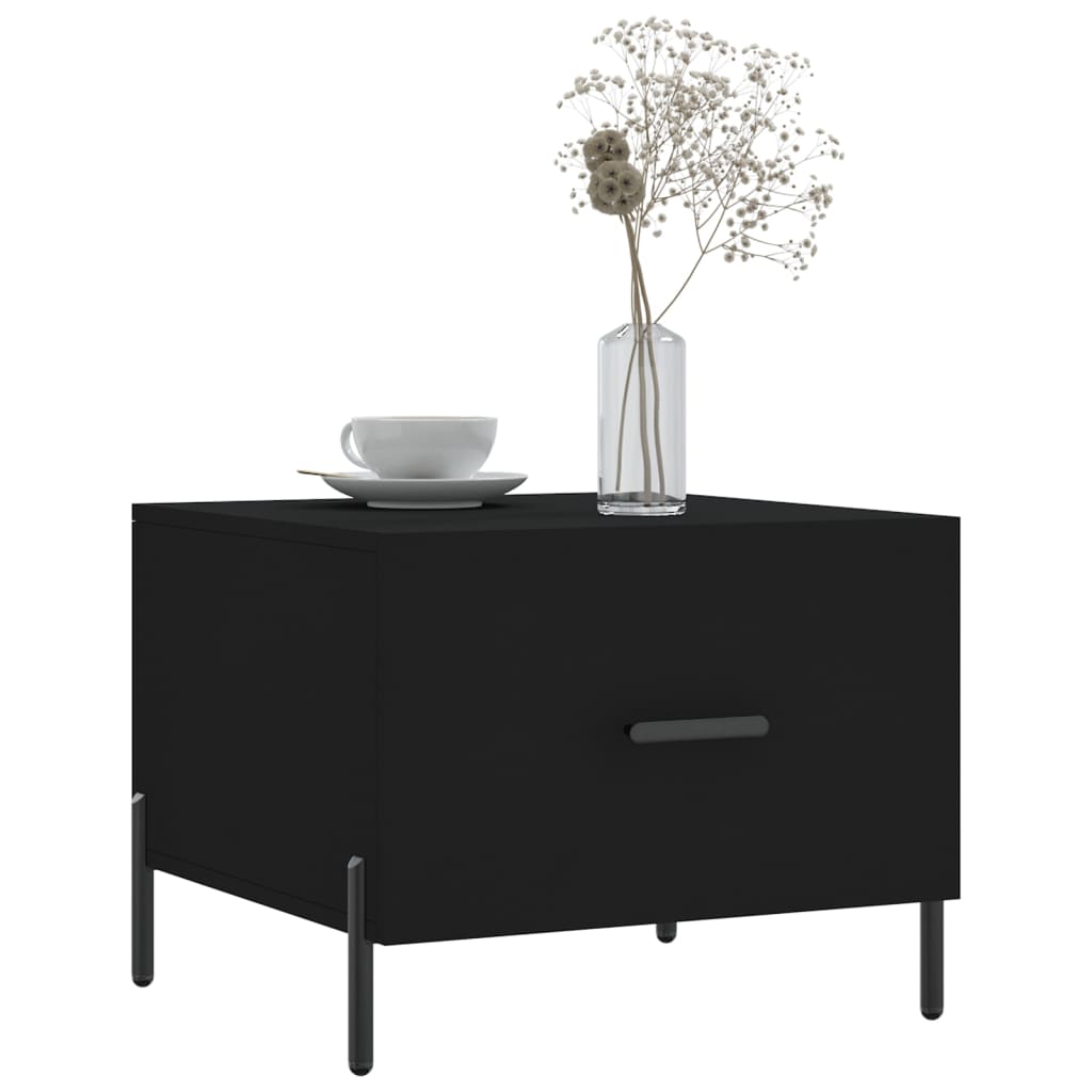 Vidaxl salontafel 50x50x40 cm bewerkt hout zwart