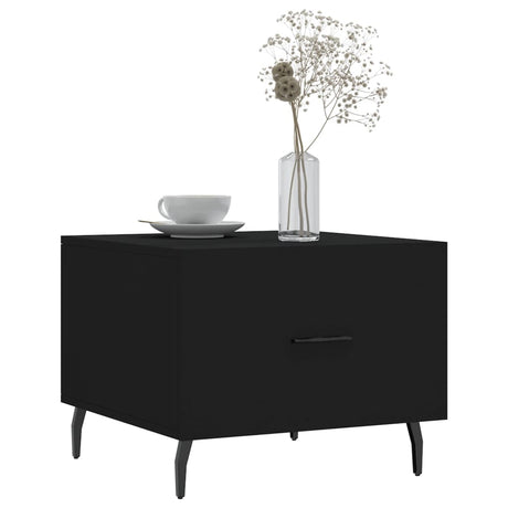 Vidaxl salontafel 50x50x40 cm bewerkt hout zwart