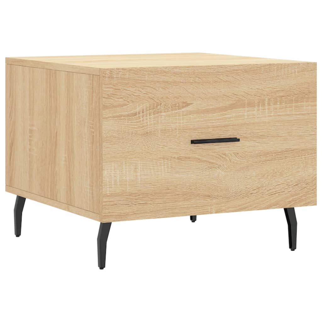 Vidaxl salontafel 50x50x35 cm bewerkt hout sonoma eikenkleurig