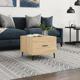 Vidaxl salontafel 50x50x35 cm bewerkt hout sonoma eikenkleurig