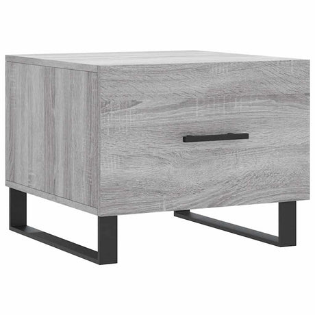 Vidaxl salontafel 50x50x40 cm bewerkt hout grijs sonoma eiken