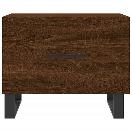 Vidaxl salontafel 50x50x40 cm bewerkt hout bruin eikenkleur