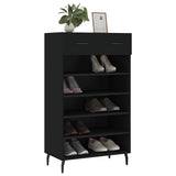 Vidaxl schoenenkast 60x35x105 cm bewerkt hout zwart