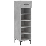 Vidaxl schoenenkast 30x35x105 cm bewerkt hout betongrijs