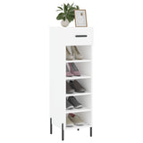 Vidaxl schoenenkast 30x35x105 cm bewerkt hout wit