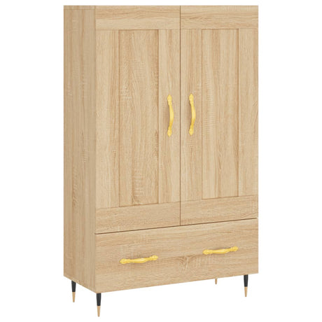 Vidaxl hoge kast 69,5x31x115 cm bewerkt hout sonoma eikenkleurig