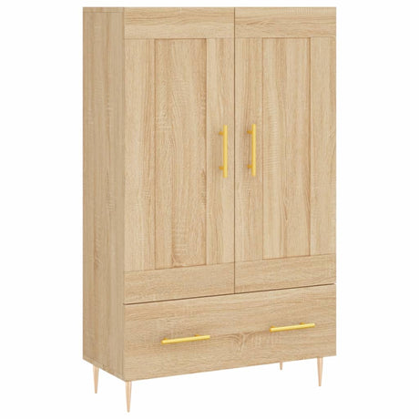 Vidaxl hoge kast 69,5x31x115 cm bewerkt hout sonoma eikenkleurig