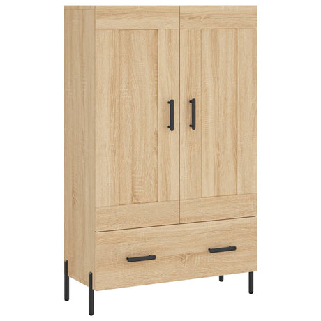 Vidaxl hoge kast 69,5x31x115 cm bewerkt hout sonoma eikenkleurig