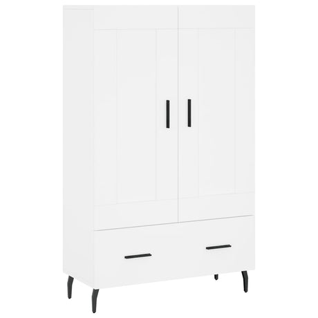 Vidaxl hoge kast 69,5x31x115 cm bewerkt hout wit