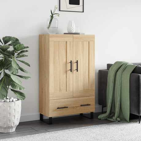 Vidaxl hoge kast 69,5x31x115 cm bewerkt hout sonoma eikenkleurig
