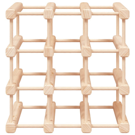 Vidaxl wijnrek voor 12 flessen 36x23x36 cm massief grenenhout