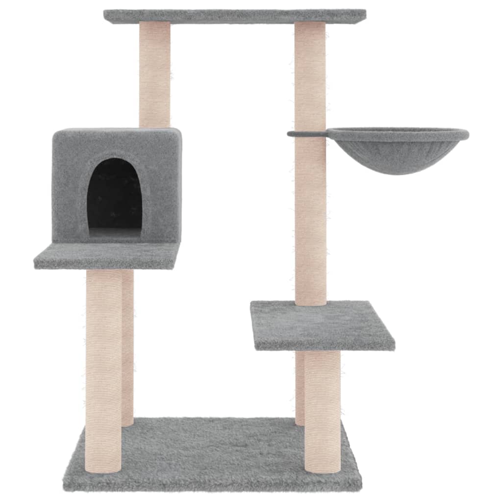 Vidaxl Cat Furniture avec Sisal Scratch Posts 82,5 cm Gris clair