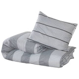 Vidaxl Duvet Superay Set da 140x200 cm di cotone grigio