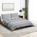 Vidaxl Duvet Superay Set da 140x200 cm di cotone grigio