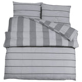 Vidaxl Duvet Crossing Set 200x200 cm Cotton Grey