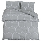 Vidaxl nuvial overray set 140x200 cm de algodón gris