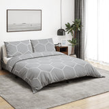 Vidaxl Duvet Crossing Set 200x200 cm Coton Grey