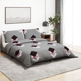 Sada křížení Vidaxl Duvet Set 240x220 cm Cotton Grey