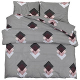 Vidaxl Duvet Crossing Set 200x200 cm de algodón gris