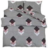 Ensemble de découverte de couette Vidaxl 220x240 cm Gray en coton