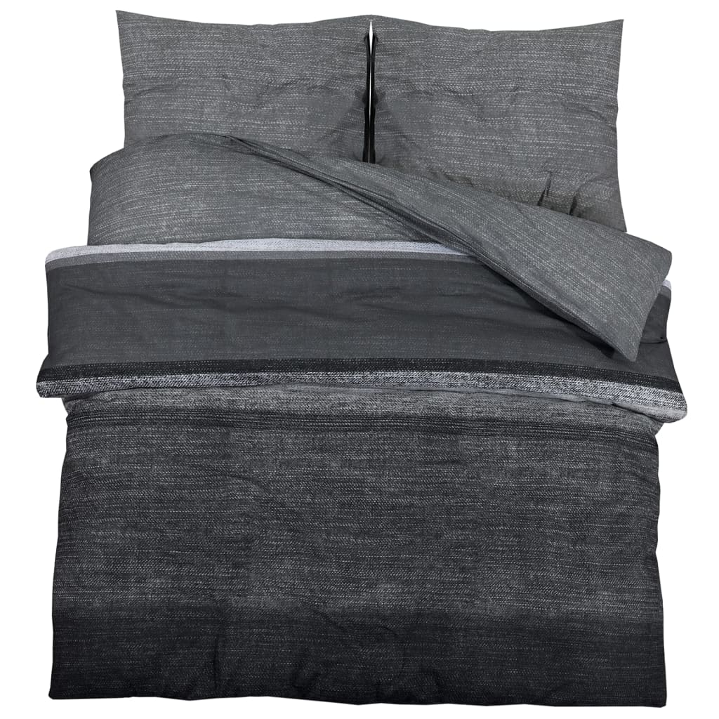 Sada přesun Vidaxl Druvet Set 240x220 cm Cotton Dark Grey