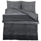 Set de cruce de edredón Vidaxl 260x240 cm Algodón gris oscuro