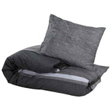Vidaxl dekbedovertrekset 200x200 cm katoen donkergrijs