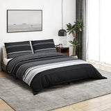 Vidaxl Duvet Crossing Set 200x200 cm de algodón en blanco y negro